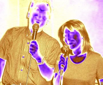 Image of people singing Karaoke